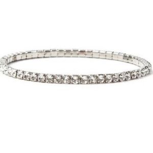 Swarovski Crystal Stretch Tennis Bracelet